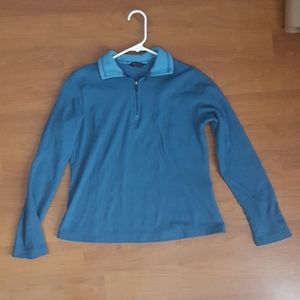 Lands End Women's Blue Sweatshirt